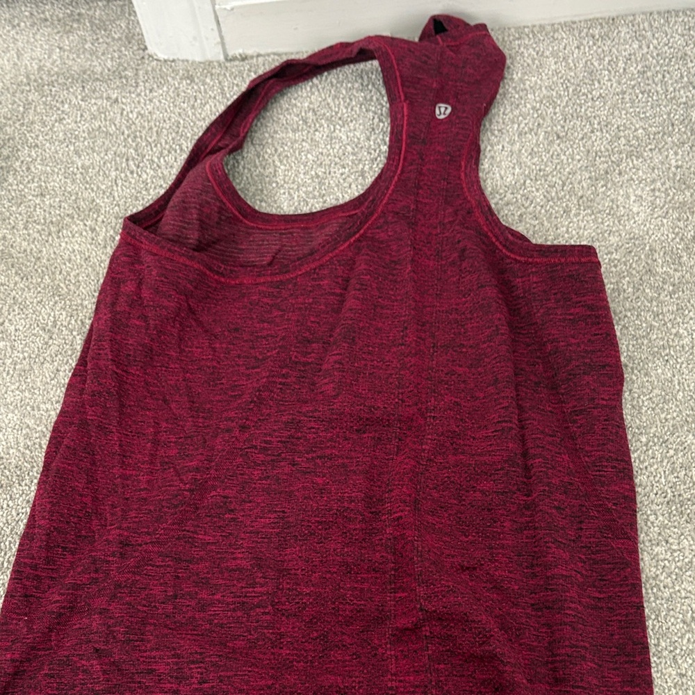 Lululemon Athletica Dark Red Tank Top